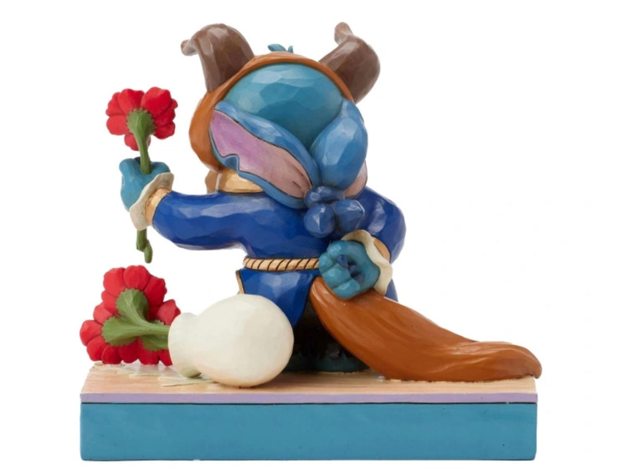 Statuetta Stitch Vestito Da Bestia - Disney Traditions