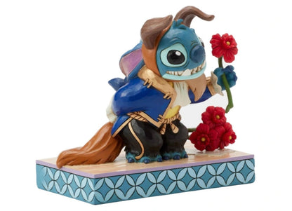 Statuetta Stitch Vestito Da Bestia - Disney Traditions