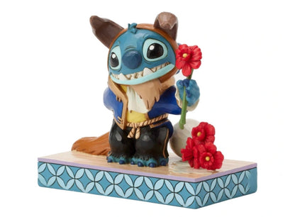 Statuetta Stitch Vestito Da Bestia - Disney Traditions
