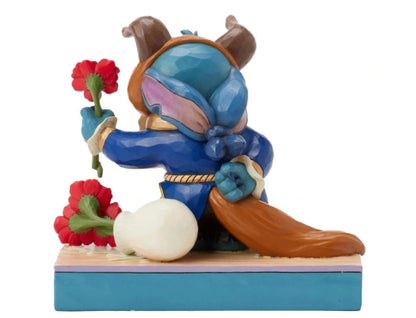 Statuetta Stitch Vestito Da Bestia - Disney Traditions