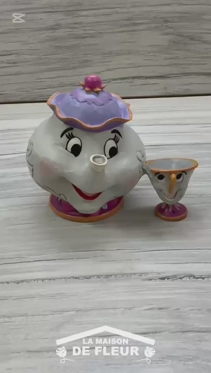 Mrs Bric ( Mrs Potts ) e Chicco della Bella e la Bestia